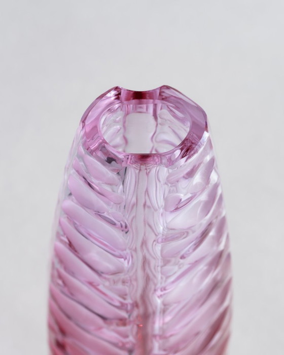 Image 1 of Alexandrite Neodymium Art Glass Vase Václav Horáček Josefodol ZBS Czech 1957