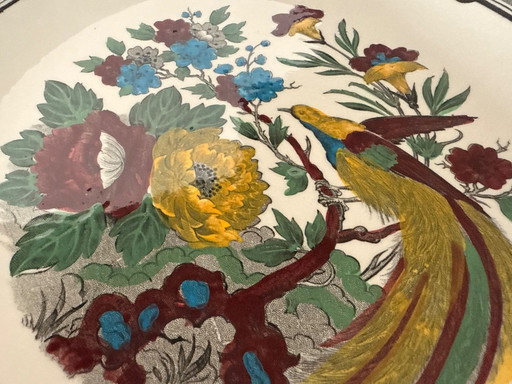 Assiette décorative en porcelaine Vintage Boch Belgium pour Royal Sphinx