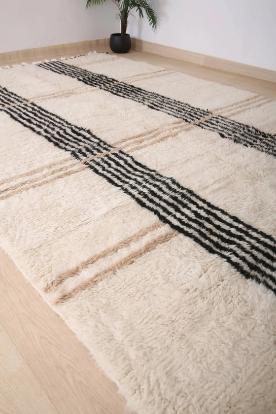 Marokkanischer Teppich aus Naturwolle, handgefertigt, 2,5x1,5 m. – Teppiche & Läufer, Wool, Modern (photo 4 of 11)