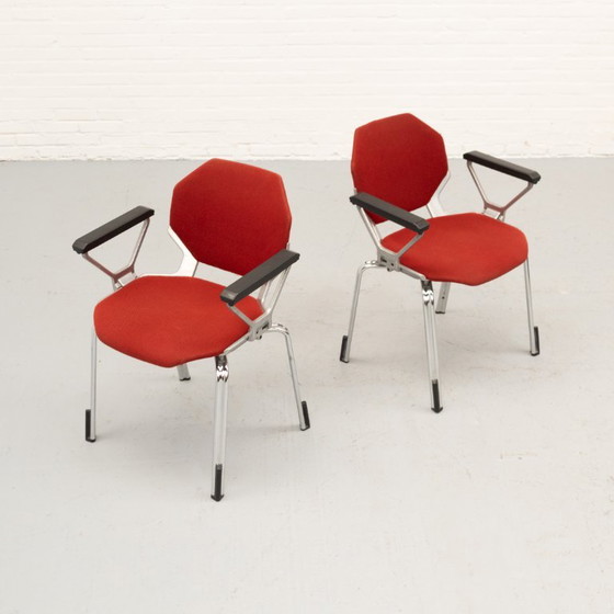Silla Hexagonal Fröscher Sitform Años 70 – Sillas de comedor, Textile, Metal (photo 3 of 21)