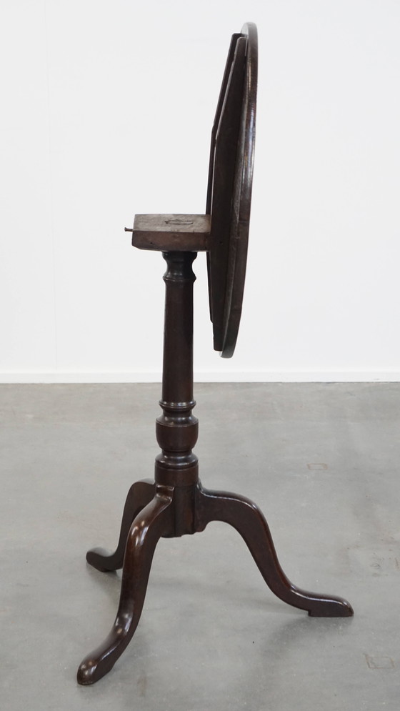 Image 1 of Antieke Engelse tilttop tafel/ bijzettafel uit 19e eeuw