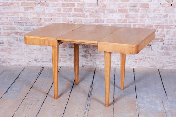 Extendable Art Deco Dining Table, by Jindřich Halabala, UP Závody, Czech, 1940s – Wood (photo 20 of 21)