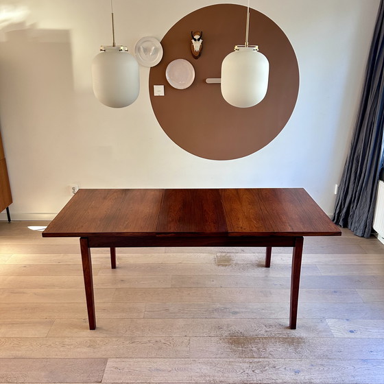 Image 1 of Vintage Topform teak extendable table