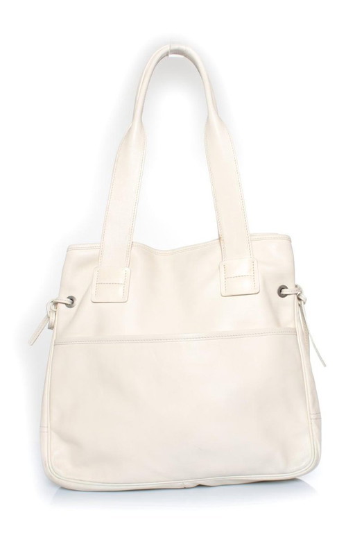 Hogan, borsa shopper in pelle bianca