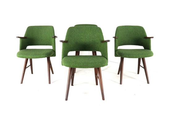 Image 1 of Set of 4 Pastoe chairs FT30 vintage upholstered