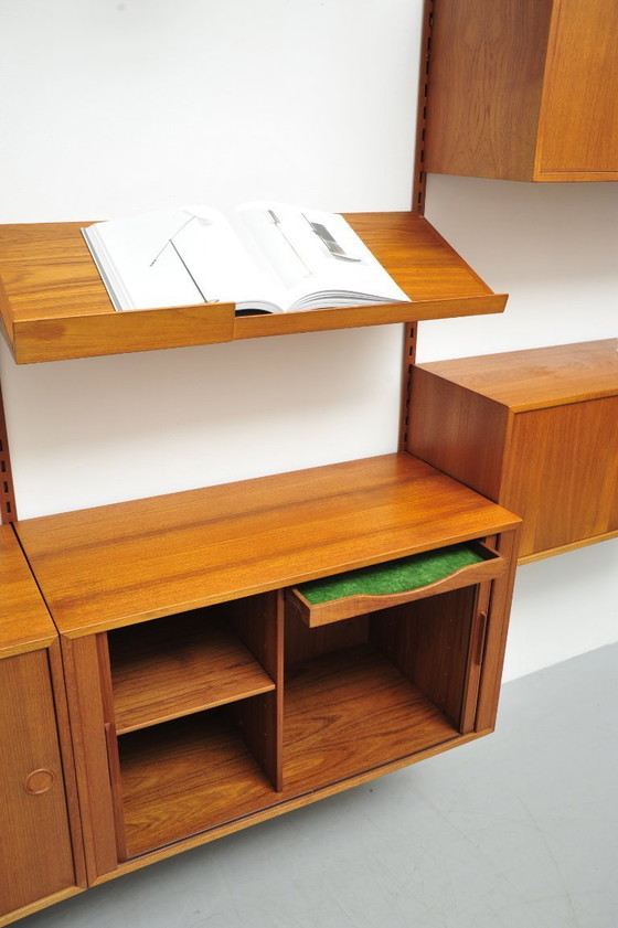 Image 1 of Modular wall shelf by Kai Kristiansen for Feldballes Møbelfabrik (1960s)