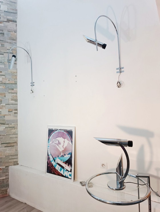 Pair of Tharsis Wall lights by LP Oliva for Fase 1970 – Metal (photo 9 of 10)