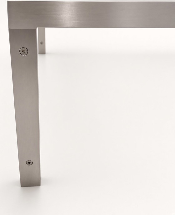 Hank Kwint Metaform M-1 Coffee Table – Glass, Metal (photo 5 of 6)