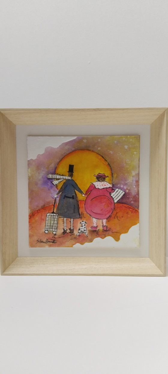 Image 1 of PEINTURE ORIGINALE ENCADRÉE