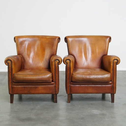 2 X Schapenleren Fauteuil/ Armchair