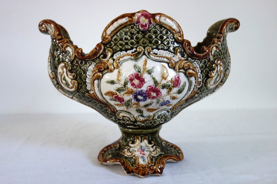 Image 1 of Barbotine Plantenbak Overtrek 20er jaren