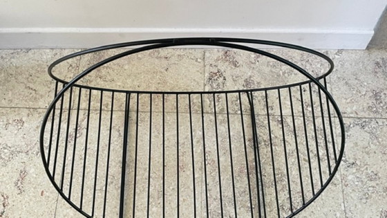 Vintage Magazine Rack Log Holder – Metal (photo 13 of 44)