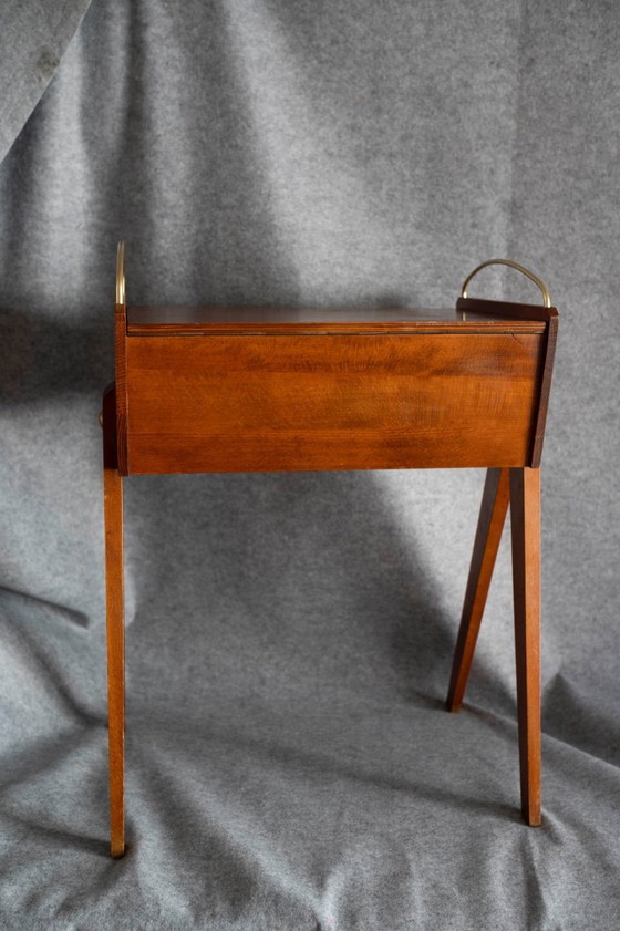Image 1 of 1960 Vintage - Table de couture Armoire à couture Commode de couture Boîte à couture