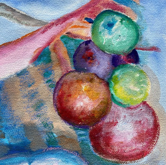 Image 1 of Tableau expressionniste et érotique de N.Boéri Véfour. France années 2000