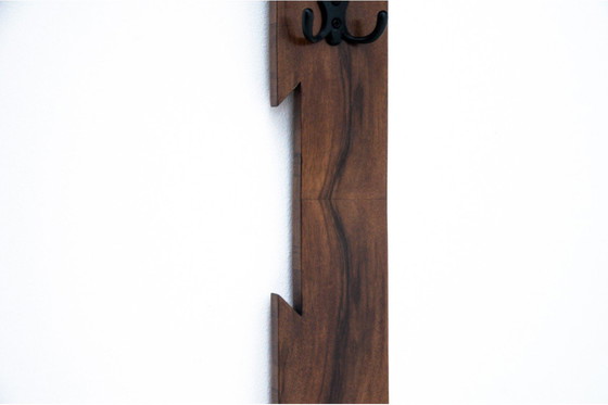 Image 1 of Porte-manteau Art déco avec miroir, Pologne, années 1950