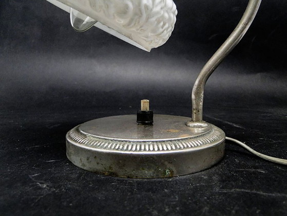 Bedside Lamp from Polam, Italy, 1950s – Table lamps, Glass, Metal (photo 3 of 6)