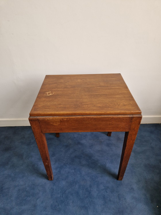 Image 1 of Mesa auxiliar escolar Amsterdam mesa de escritorio roble