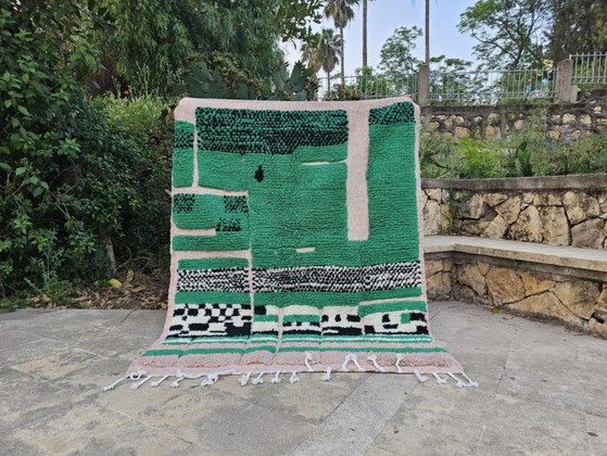 Alfombra marroquí de lana hecha a mano – Única y atemporal 250cmx200cm – Cotton (photo 8 of 9)