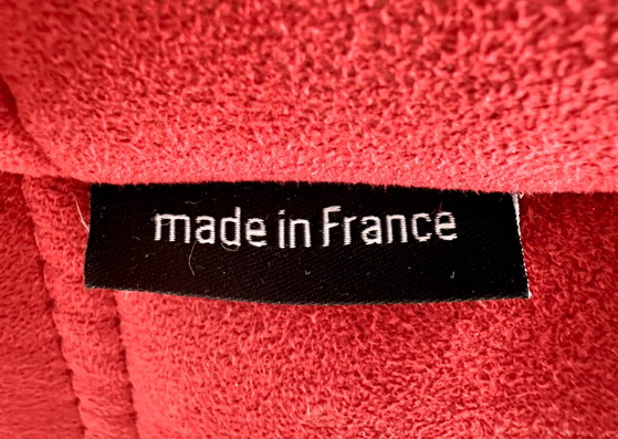 Lignet Roset Togo 3-Zits Goya Rood – Ligne Roset, Banken, Textile (photo 5 of 7)
