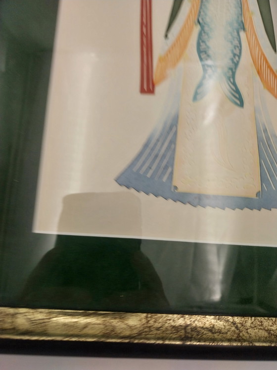 Image 1 of 1 x image kirigami japonaise encadrée