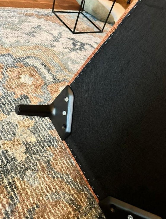 Image 1 of Pode - Edit Orange 3 seater Sofa & Hocker