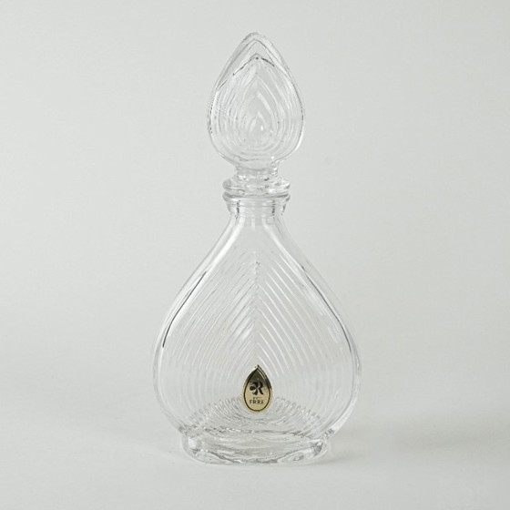 Image 1 of Crystal carafe, Italian design, 1970s, manufactured by ERRE