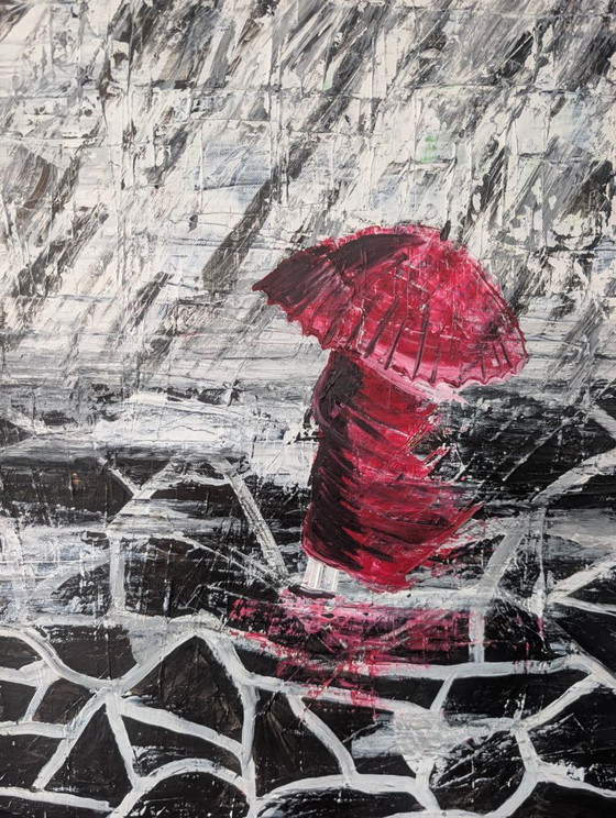 Woman in red – Paintings & Drawings, Canvas (photo 3 of 5)