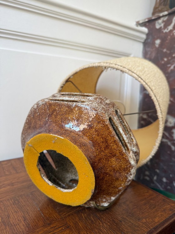Image 1 of Fat Lava ceramic lamp - Mid century 1970