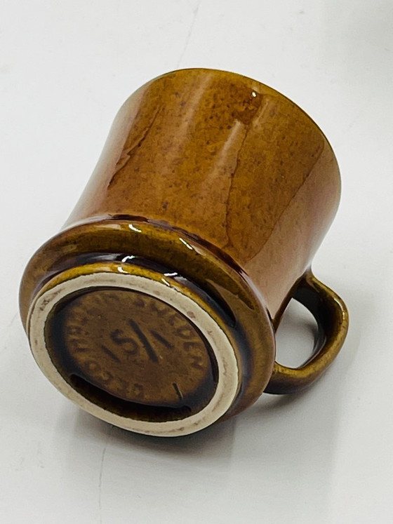 Image 1 of Set 4 Tazzine Espresso Deco Hälsingborg Bari 15/1 Marrone