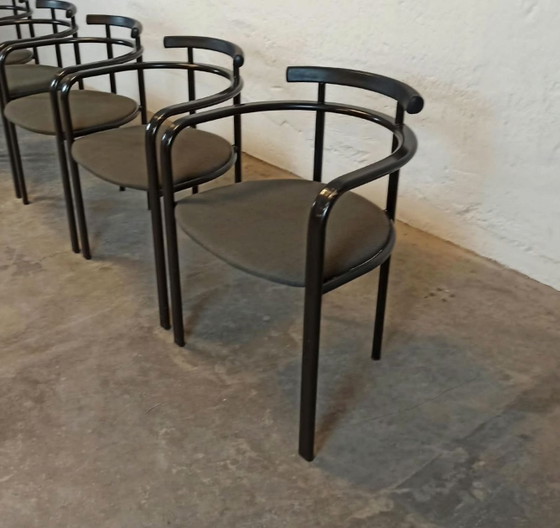 4 x sillas de comedor Carlo Bimbi – Textil, Metal (photo 4 of 15)