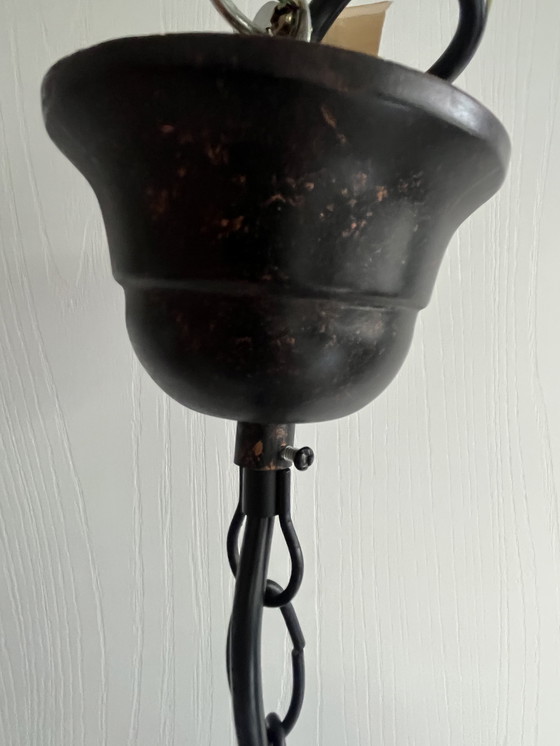 Image 1 of Lampada vetro soffiato blu Murano 