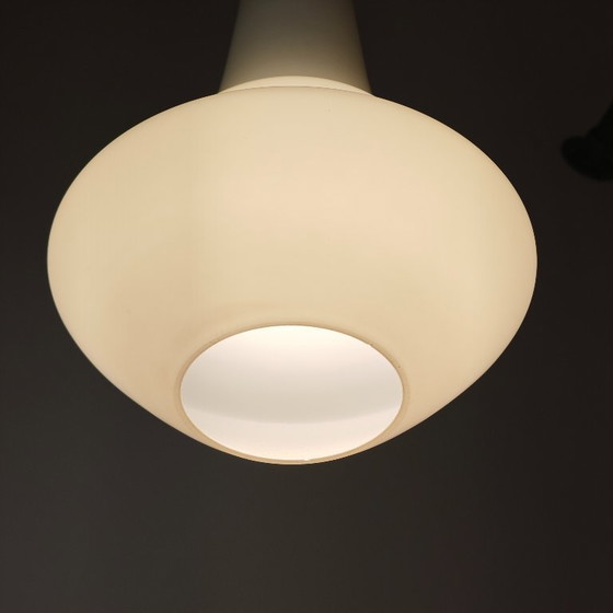 Image 1 of Lampada a sospensione vintage in vetro di latte