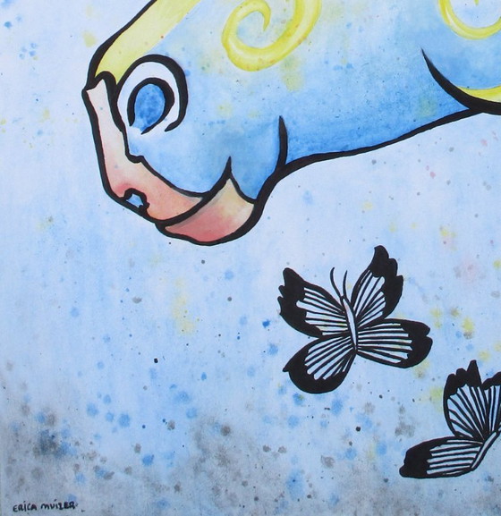 Image 1 of The Unicorn dream (handgeschilderd)