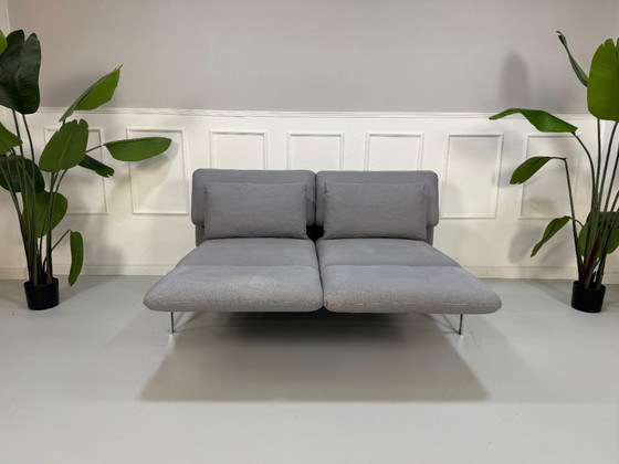 Image 1 of Brühl Roro Designer Stoff Grau Sofa Schlafsofa Liege Daybed