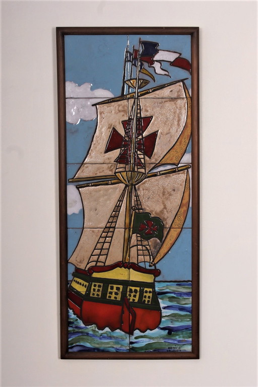 Cuadro de azulejos cruzados de Atelier Ardeco Vallauris