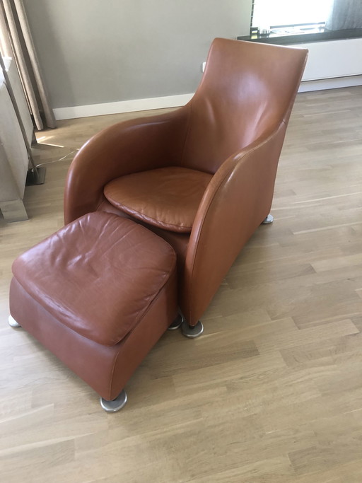 Gerard van den Berg Fauteuil Loge +hocker