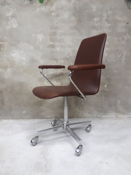 Sedia girevole da ufficio vintage anni '60
