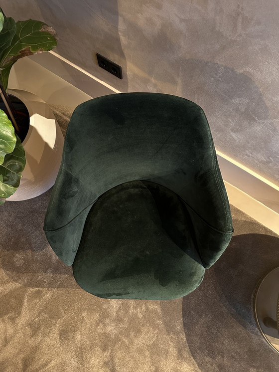 Image 1 of 4 comfortable dining chairs – pine nut green velvet