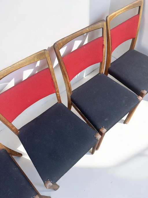 Juego de 4 sillas de comedor vintage