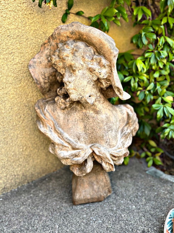 Estatua de busto pintada con cal – Objetos decorativos, Other (photo 4 of 11)