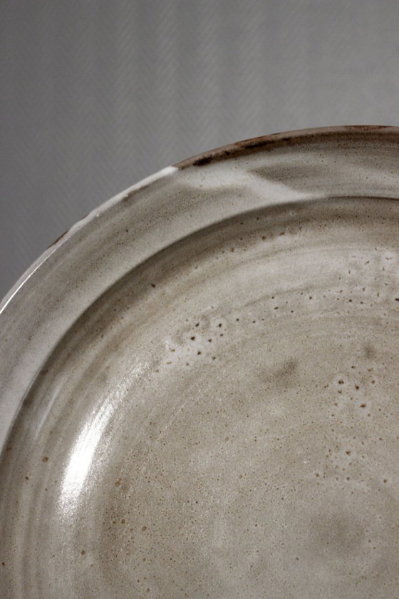 Image 1 of Serafino Ferraro a Vallauris - Impressionante piatto da parete decorativo in gres