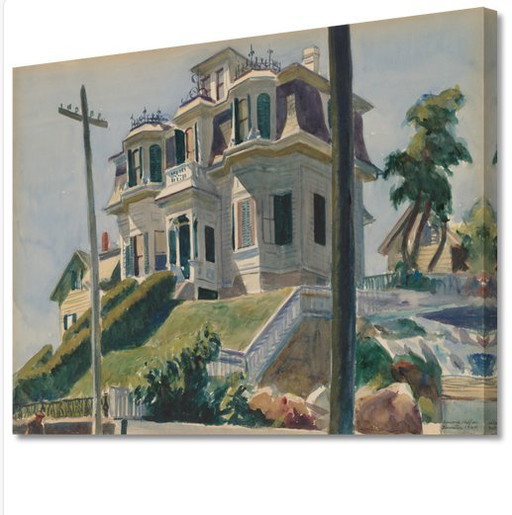 Edward Hopper----Haskell,s House (sur toile)