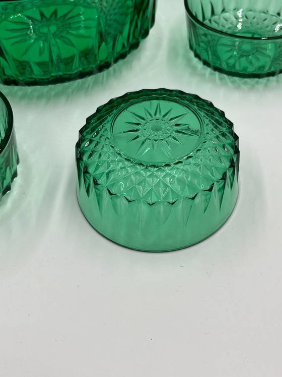 Lot 1 Salad Bowl and 8 Small Bowls Arcoroc Diamant – Glass & Decanter, Glass (photo 9 of 13)