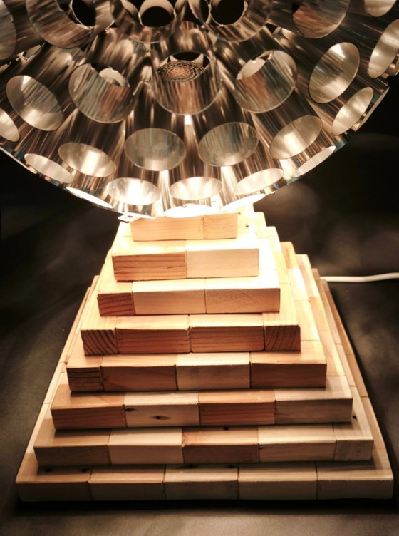 Image 1 of Large Space Age Table Lamp (60cm) – Aluminium Light Sculpture (E27)