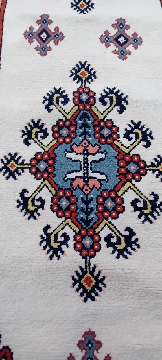 Image 1 of Tapis de couloir noué à la main de style berbère