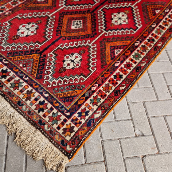 Image 1 of Tapis persan ancien tapis de laine noué à la main