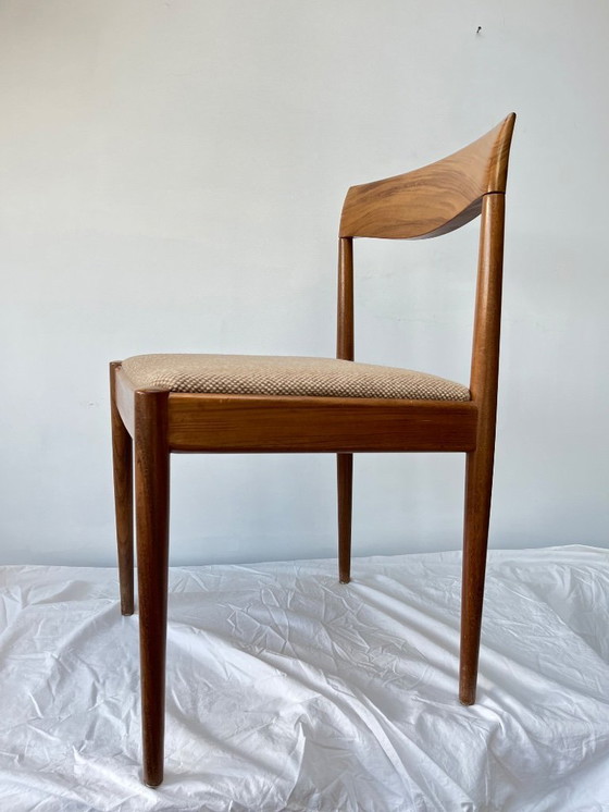 Image 1 of 4 x sedia in legno, vintage 1960, (modellata da) Lübke