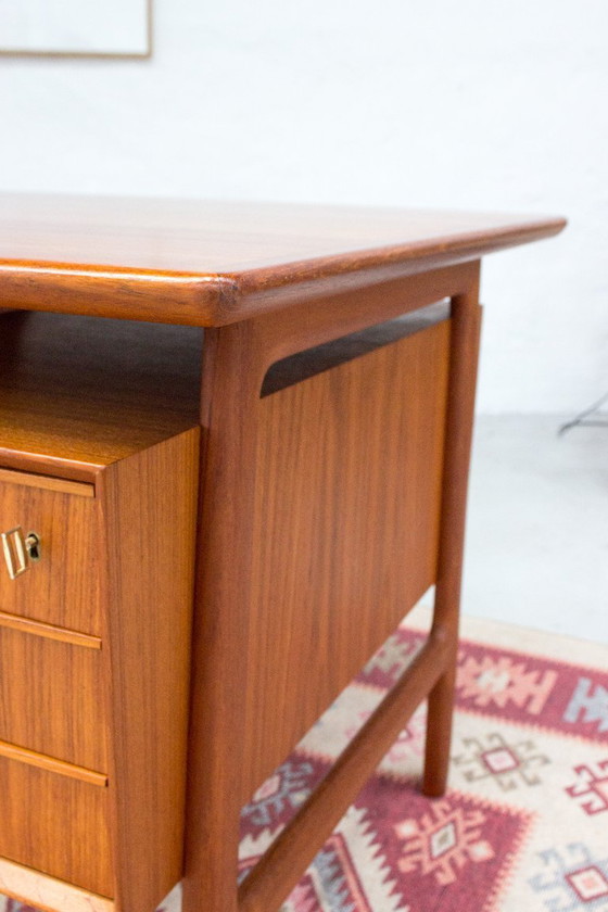 Image 1 of Omann Jun Model 75 Desk Vintage Teak Danish