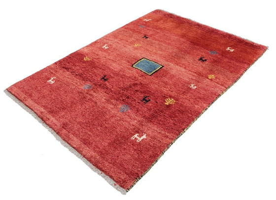 Image 1 of Origineel Perzisch tapijt Gabbeh Ghashghai Oosters tapijt 198 cm x 140 cm Oud Natuurlijk