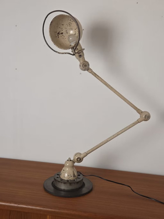 Jean-Louis Domecq, Lampada Jieldé industriale beige, Anni '50, Jielde, Lampade da tavolo, Metallo (foto 21 di 23)
